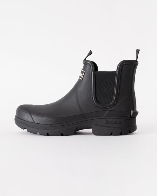 Barbour Black Nimbus Chelsea Style Wellingtons for men