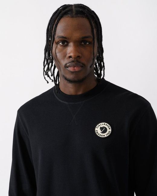 Fjallraven Blue 1960 Logo Badge Sweatshirt for men