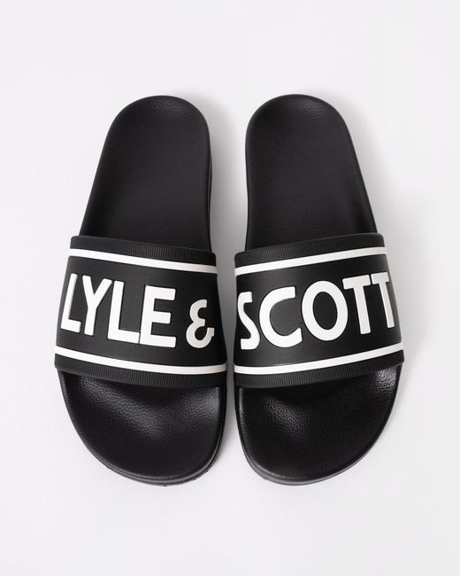 Lyle & Scott Black Lyle & Scott Slider for men