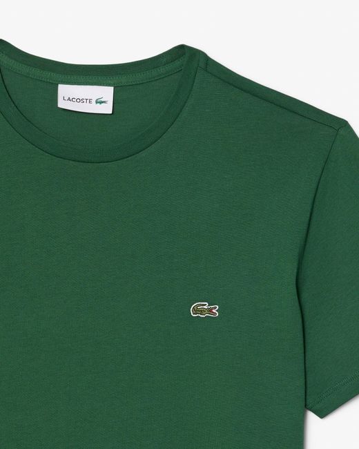 Lacoste Green Crew Neck Pima Cotton Jersey T-Shirt for men