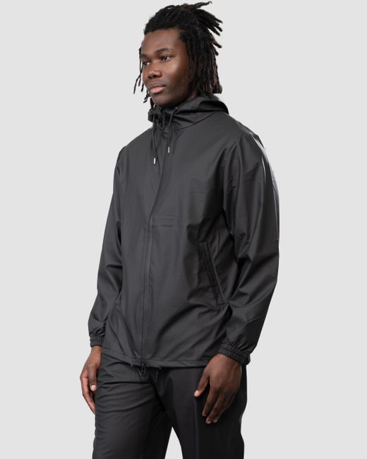Rains Black Storm Breaker Jacket Colour: 01, Size: L