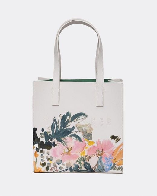 Ted Baker White Meakon Painted Meadow Small Icon Bag