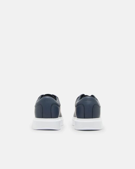 ARMANI EXCHANGE Blue Leather Sneakers for men