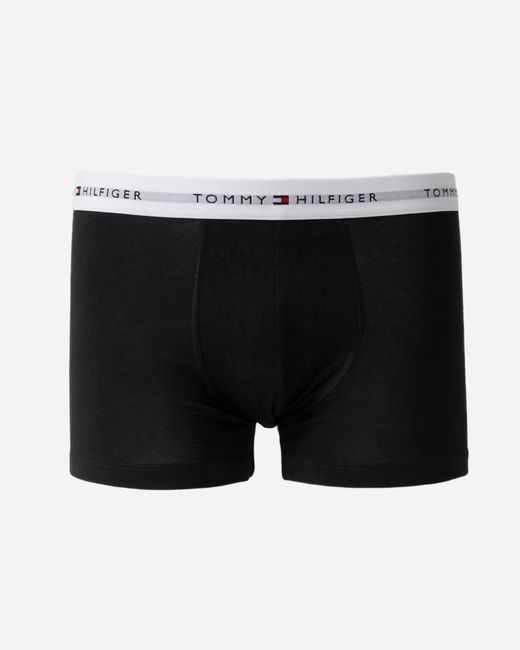 Tommy Hilfiger Black 5-Pack Logo Waistband Trunks for men