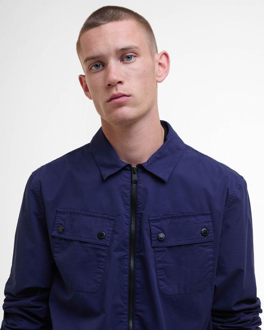 Barbour Blue Hayden Overshirt for men
