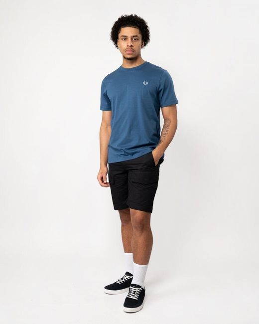 Fred Perry Blue Crew Neck for men