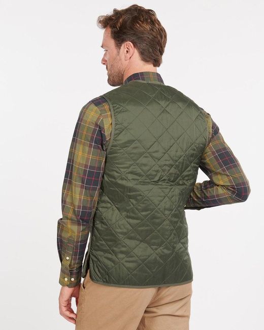 Barbour Green Quilted Waistcoat/Zip-In Liner for men