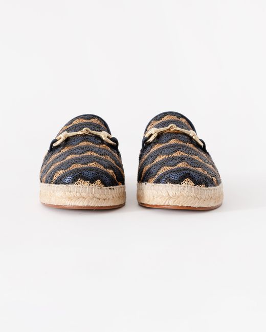 Elia B Blue Gabby Espadrille Slide
