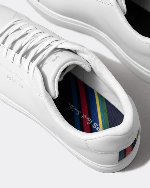 Paul Smith Rex Tape Trainers in White for Men | Lyst