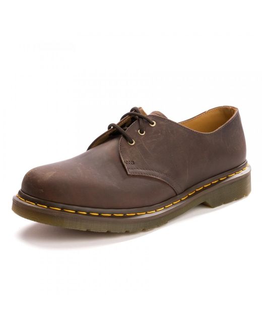 Dr. Martens Brown 1461 Smooth Shoe for men