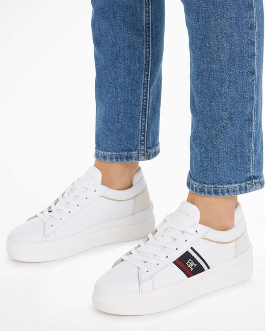 Tommy Hilfiger Blue Corporate Webbing Court Sneakers