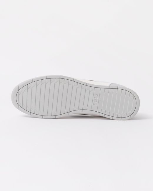 Boss Metallic Nitan Low-Top Trainers With Structured Trims for men