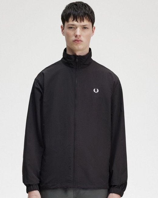 Fred Perry Blue Woven Track Jacket for men