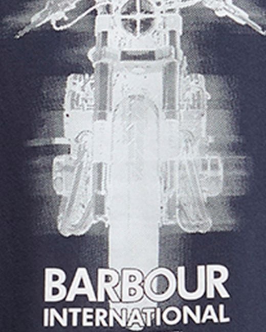 Barbour Blue Hocking Graphic T-Shirt for men
