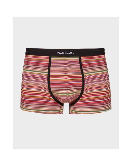 Paul Smith Multicolor Organic-Cotton/Mixed Stripe Boxer Briefs Three Pack Size: L for men