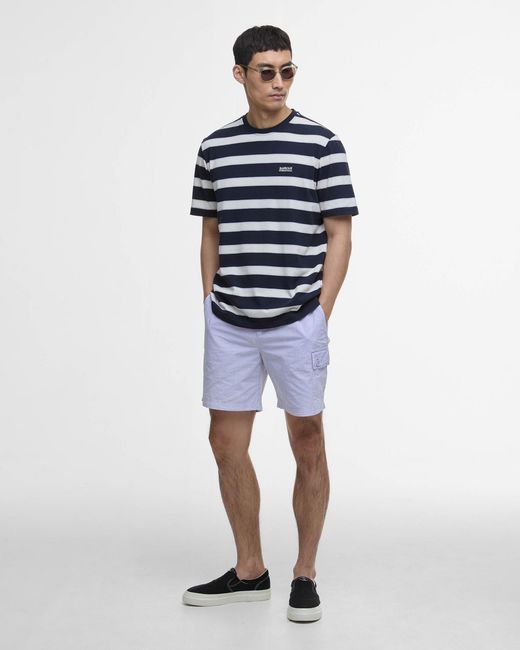 Barbour Blue Luca Stripe T-Shirt for men