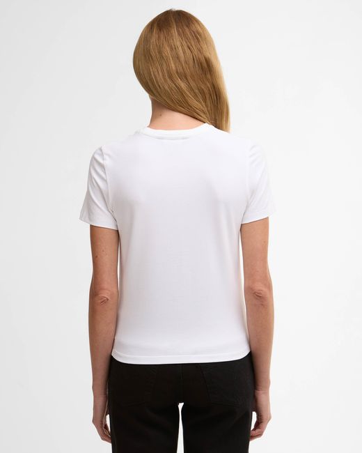 Barbour White Devin T-Shirt