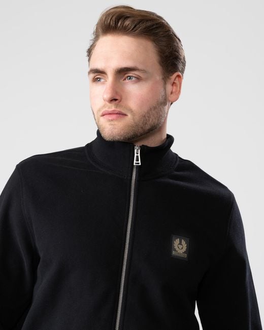 Belstaff Blue Zip Through Sweatshirt for men
