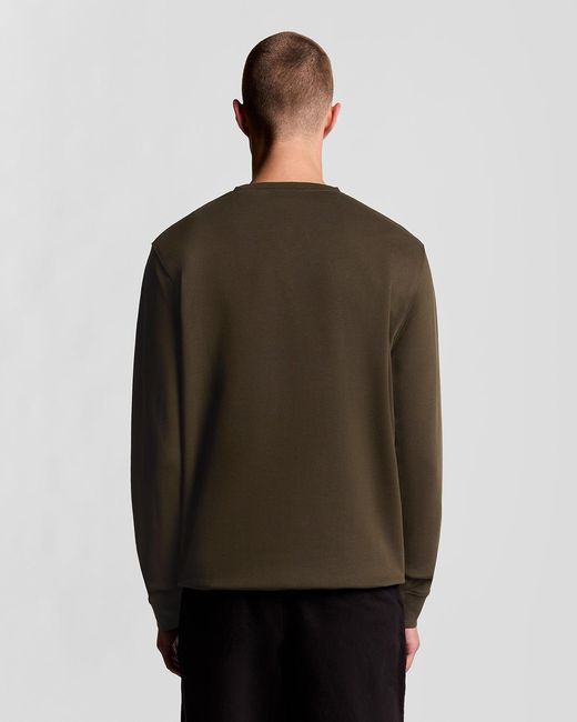 Lyle & Scott Brown Cotton Crew Neck Sweatshirt for men