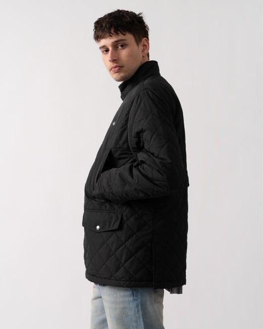 Gant Black Quilted Windcheater Mid Jacket for men