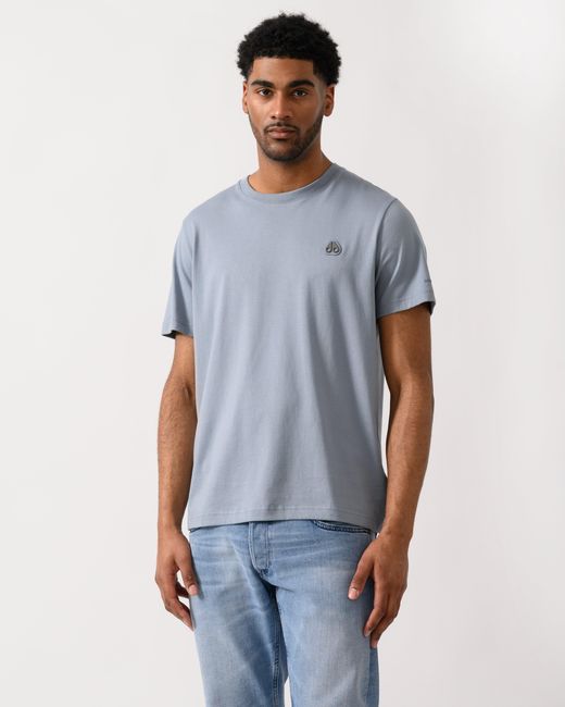 Moose Knuckles Blue Crescent T-Shirt for men