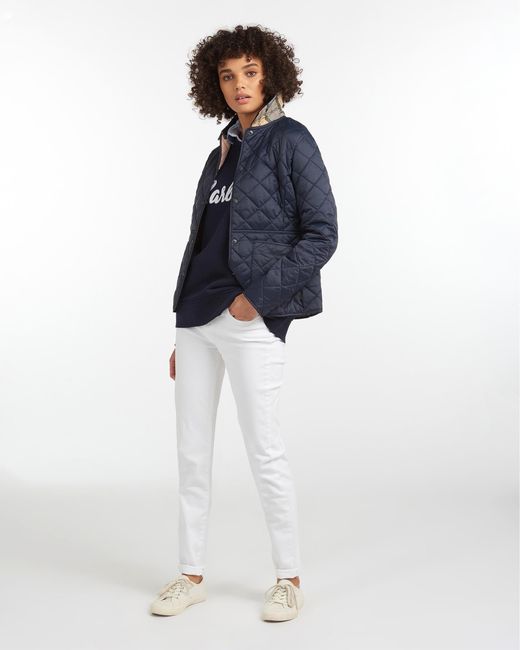 Barbour Blue Deveron Quilted Coat
