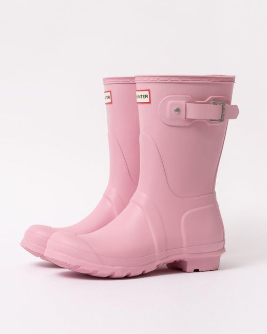 Hunter Pink Original Short Wellies