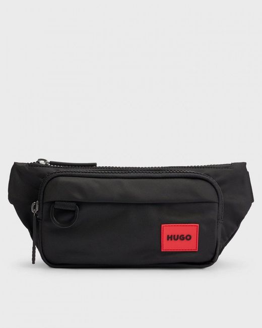 HUGO Black Ethon 2.0 Belt Bag With Logo Patch Nos for men