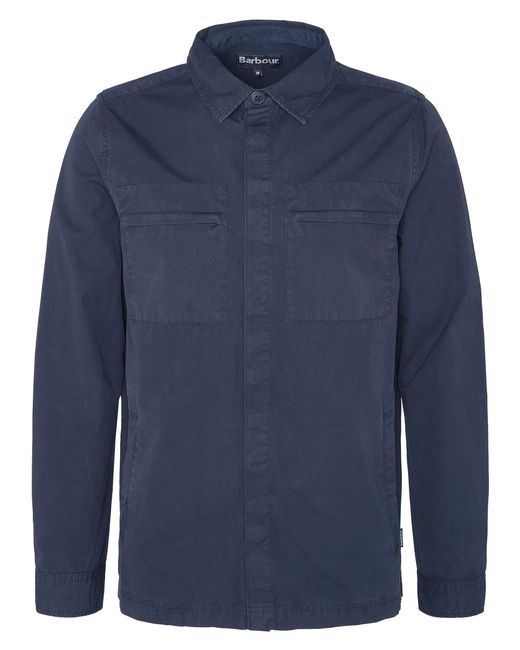 Barbour Blue Castlebay Garment Dyed Overshirt for men
