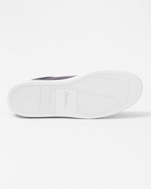 Oliver Sweeney Blue Hayle Antiqued Calf Leather Trainers for men