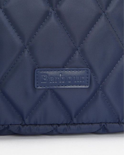 Barbour Blue Quilted Backpack