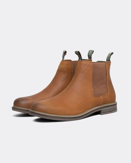 Barbour Brown Farsley Chelsea Boots for men