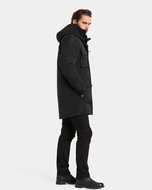 Didriksons Black Aiden Parka for men