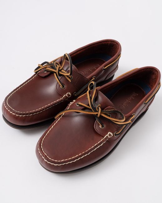 Timberland Brown Classic 2-Eye Leather Boat Shoe for men