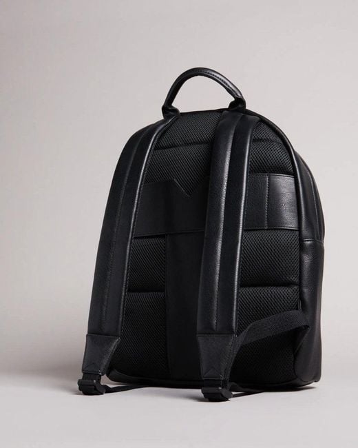 Ted Baker Black Esentle Pu Backpack for men