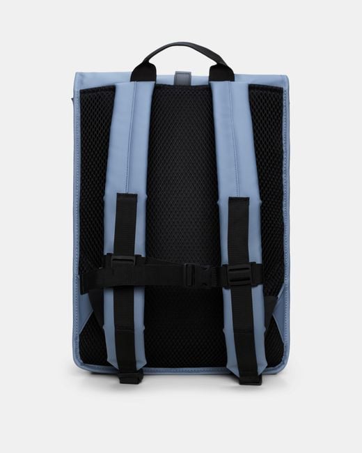 Rains Blue Rolltop Rucksack