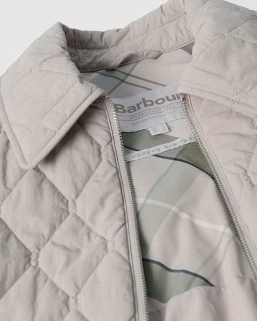 Barbour Gray Clarissa Quilted Jacket