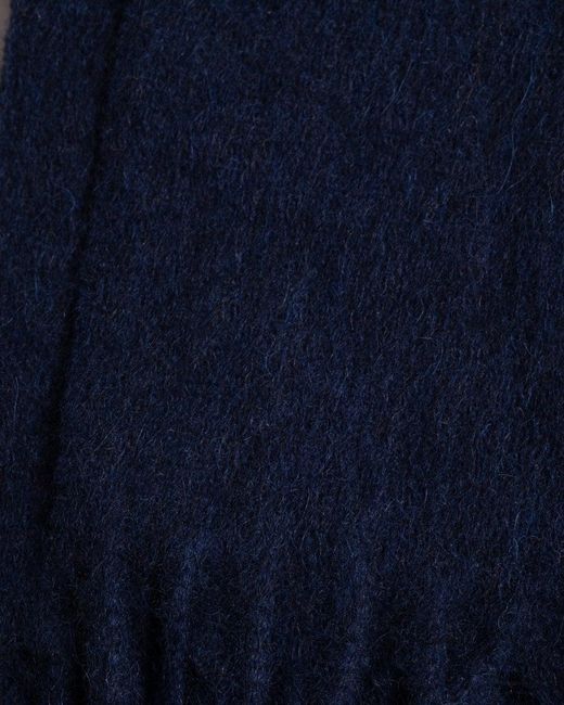 Paul Smith Blue Zebra Patch Wool Scarf for men