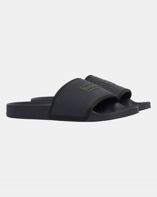 Barbour Blue Cresswell Slides for men