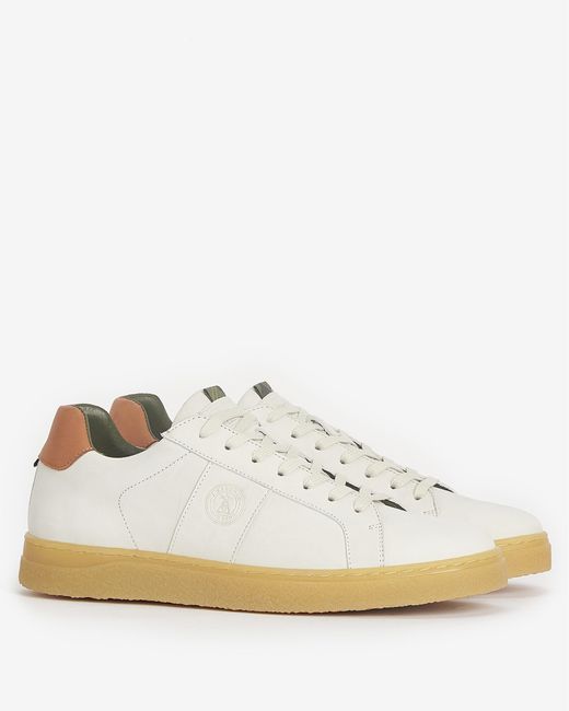 Barbour White Reflect Trainers for men