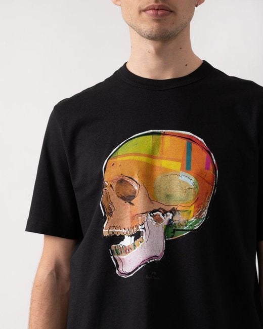 Paul Smith Black Ps Short Sleeve Skull for men