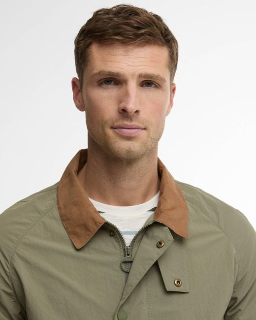 Barbour Green Tracker Showerproof Jacket for men