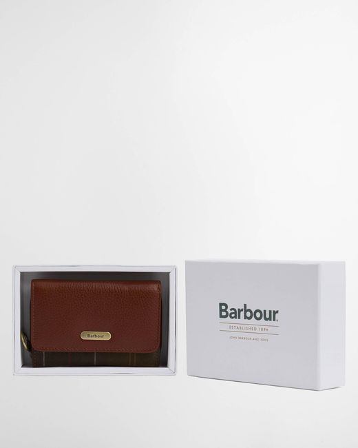 Barbour Gray Rosa Leather French Purse