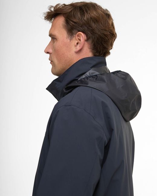 Barbour Blue Sander Waterproof Jacket for men