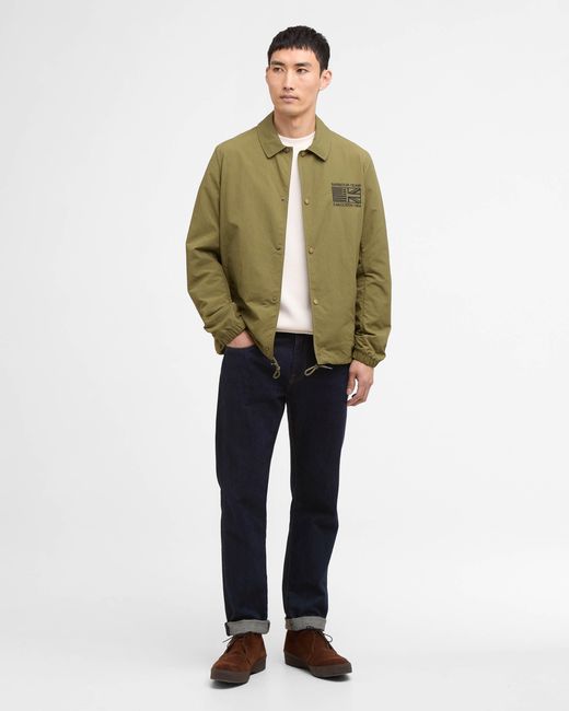 Barbour Green Coach Casual Jacket for men