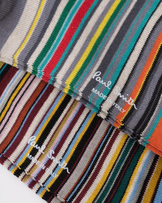 Paul Smith White 2 Pack Signature Stripe Socks for men