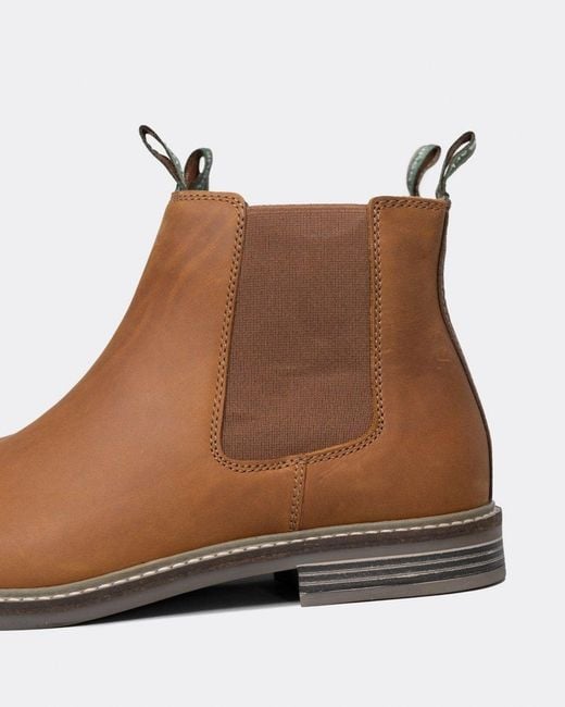 Barbour Brown Farsley Chelsea Boots for men