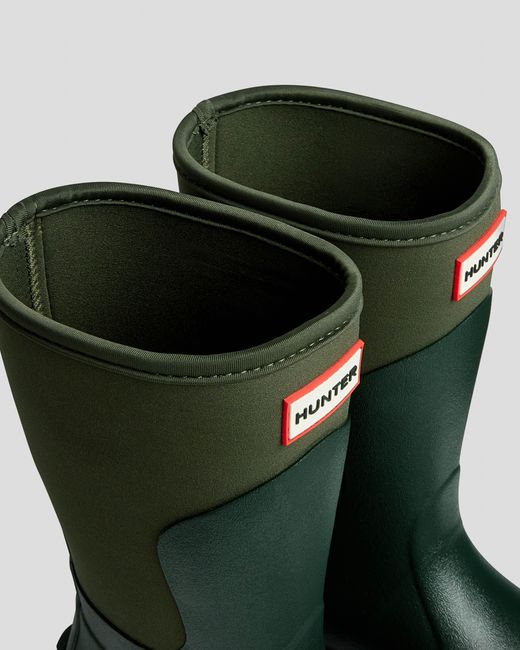 Hunter Black Balmoral Neoprene Short Boot