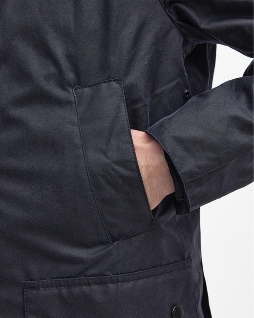 Barbour Blue Ashby Wax Jacket for men