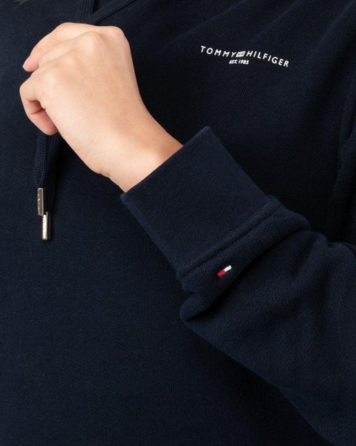 Tommy Hilfiger Blue 1985 Relax Mini Corp Logo Hoodie